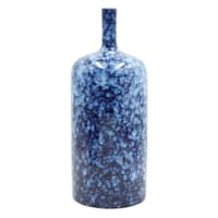 Tracey Boyd Blue Splatter Ceramic Vase, 12.5"