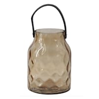 Glass Lantern with Rope Handle, 8"