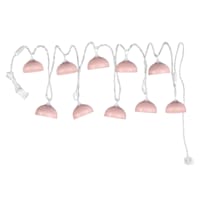 10-Count Metal Dome String Light Set, Pink