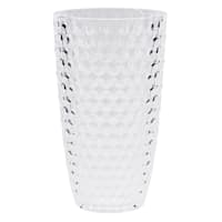 Clear Diamond Textured Acrylic Highball Glass, 20oz