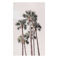 Pink Tropics Glass Coat Canvas Wall Art, 36x60