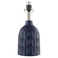 Tracey Boyd 13.75In Dark Blue Ceramic Lamp