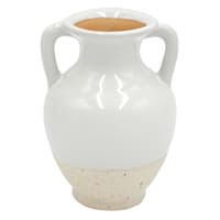 Honeybloom White Ceramic Vase, 4.5"