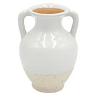 at Home Honeybloom White Metal Distressed Pitcher, 15.5