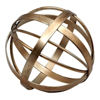 Gold Orb Decor, 5"