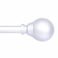 Dryden 5/8" Nickel Decorative Curtain Rod, 36-66"