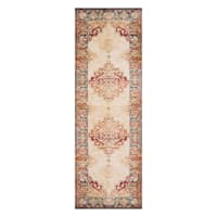 Ronin Ivory Tufted Non-Slip Area Rug, 3x5, Neutral, Sold by at Home