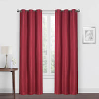 Morisson Red Blackout Grommet Curtain Panel, 84"