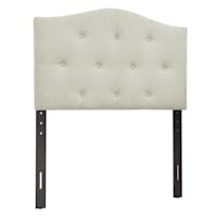 Kane Beige Tufted Headboard, Twin