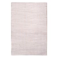 (B678) Ivory Cotton Jute Area Rug, 7x10
