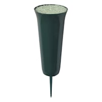 Memorial Vase with Foam Insert, 9x4