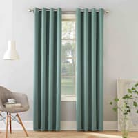 Talita Blue Room Darkening Grommet Curtain Panel, 84"