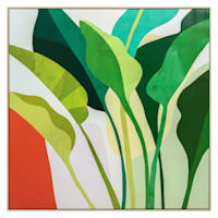 Framed Spring Fling Plants Textured Canvas Wall Art, 40"