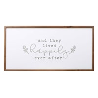 Happy Ever After Framed Canvas Wall Art, 32x16