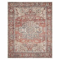 (B670) Valentina Terracotta Multicolor Area Rug, 8x10