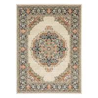 (D477) Frisco Natural Abstract Area Rug, 5x7