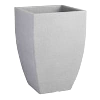 Japi All-Weather Square Stone Linea Outdoor Planter, Medium