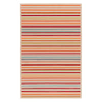(E309) Scope Multicolor Striped Woven Indoor & Outdoor Accent Rug, 3x5