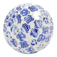 4in. Mosaic Blue Orb