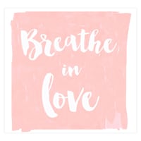 Breathe In Love Canvas Wall Sign, 12"