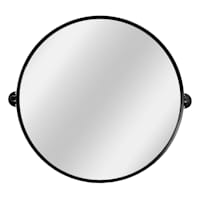 24X24 Studio Metal Dark Grey Mirror