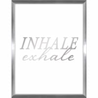 Glass Framed Inhale & Exhale Wall Sign, 12x16