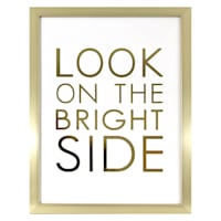 Look On The Bright Side Wall Sign, 12x16