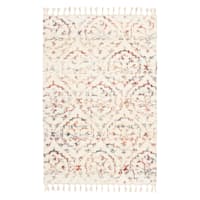 (C169) Found & Fable Ogon Medallion Woven Fringe Shag Area Rug, 5x7