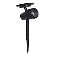 20-Lumen Solar Black Spotlight