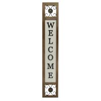 Welcome Wooden Outdoor Porch Leaner Sign, 60"