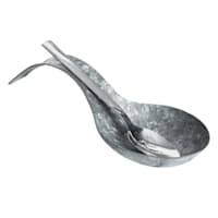 Galvanized Metal Spoon Rest, 10"
