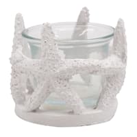 White Starfish Candle Holder, 2.5"