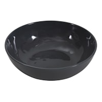 Embossed Melamine Cereal Bowl, Light Grey