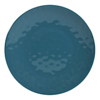 Embossed Melamine Salad Plate, Turquoise