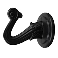2-Pack Ceiling Hooks, Satin Black