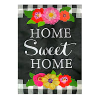 Floral Home Sweet Home Garden Flag, 18"