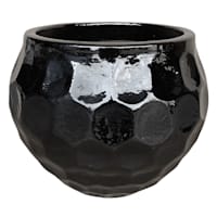 Black Honeycomb Outdoor Planter, Small