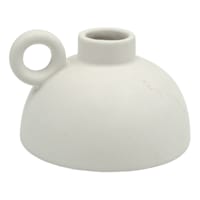 Tracey Boyd White Ceramic Vase with Handle