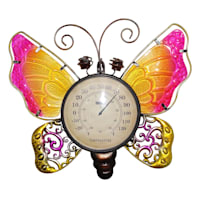 Butterfly Outdoor Thermometer, 14.5x13