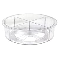 4-Section Clear Rotating Organizer