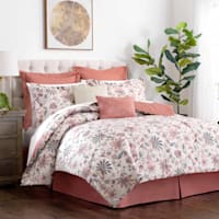 8 Piece Paisley Fairy Mauve Essential Comforter Set King