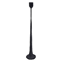 Found & Fable Black Metal Candle Stick, 17"