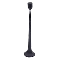 Found & Fable Black Metal Candle Holder, 14"