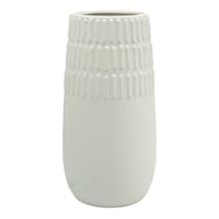 Tracey Boyd Bevel Ceramic Vase, 10"