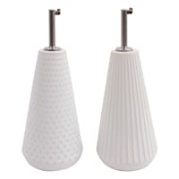 Honeybloom Pasadena Oil & Vinegar Bottle Set, White