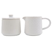 Honeybloom Pasadena Sugar Creamer Set, White