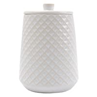 Honeybloom White Pasadena Canister, Small