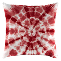 Shibori Red Outdoor Throw Pillow, 16"