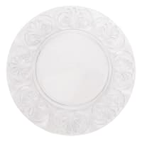 Embossed Clear Acrylic Salad Plate