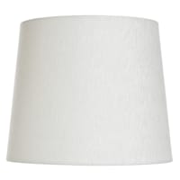 White Soft Textured Small Table Lamp Shade, 9x11x9
